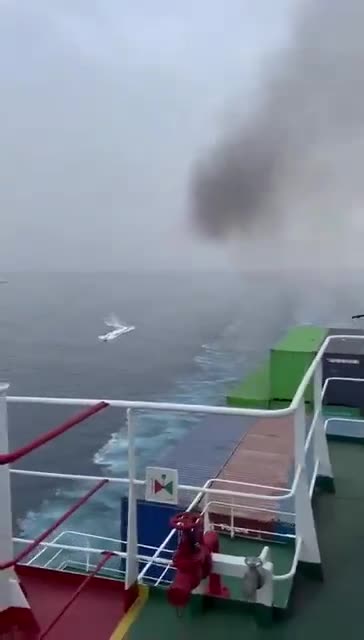 Houthi Sea Drone Kamikaze Speedboat Heading For Container Ship Blows Up