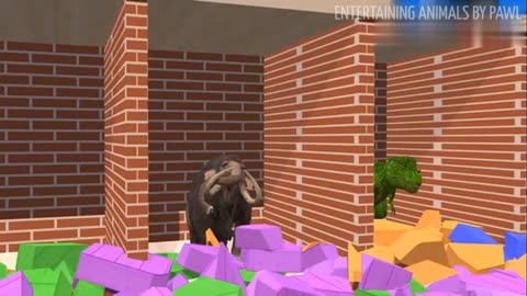 3D PAINT ANIMALS HAVING FOUNTAIN FUN (PART-2)