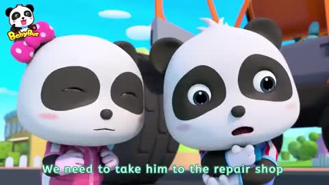 Ripari tow truck 🚛 | baby panda mechanic Ep1