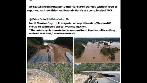 Americans are stranded & with no food or supplies...Biden/Harris are awol