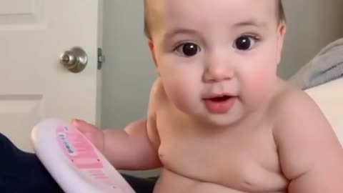 Cute baby Open Camera