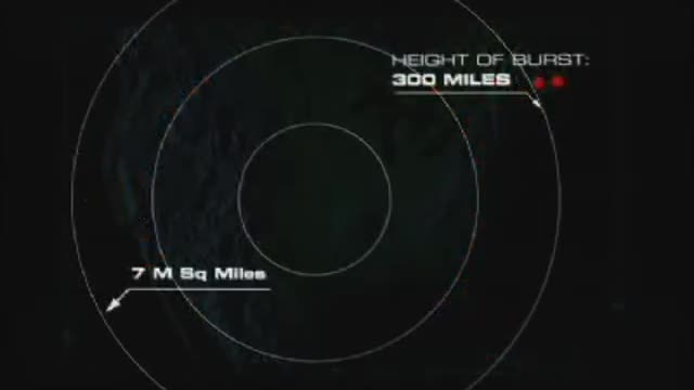 TESTING EMP BLAST AT A MILITARY TEST RANGE