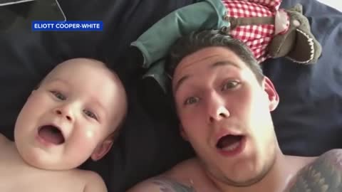 Baby Laughing Uncontrollably at Dad Will Make You Smile