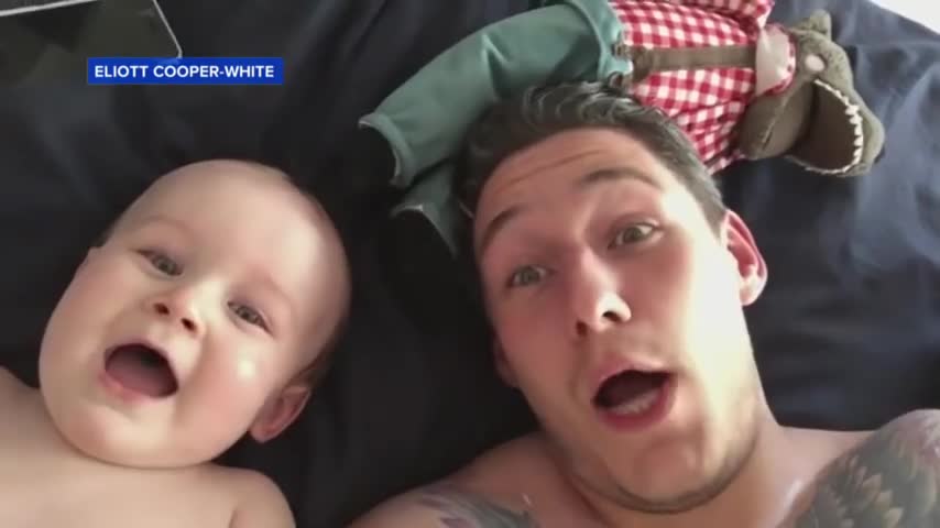 Baby Laughing Uncontrollably at Dad Will Make You Smile