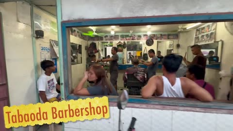 Tabaoda Barbershop in Moalboal, Philippines