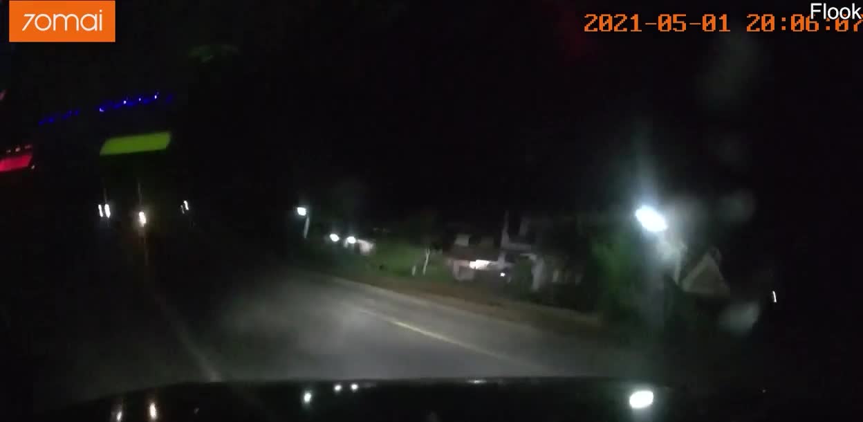 Car Swerves to Dodge Cyclists and Rolls Over