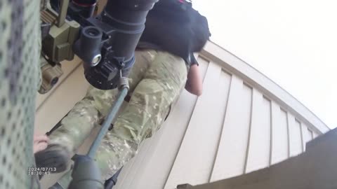 Additional Bodycam footage where Trump Shooter was positioned