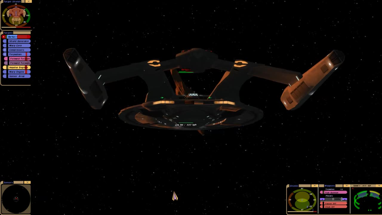 U.S.S. Wraith vs. Cardassian Barkus