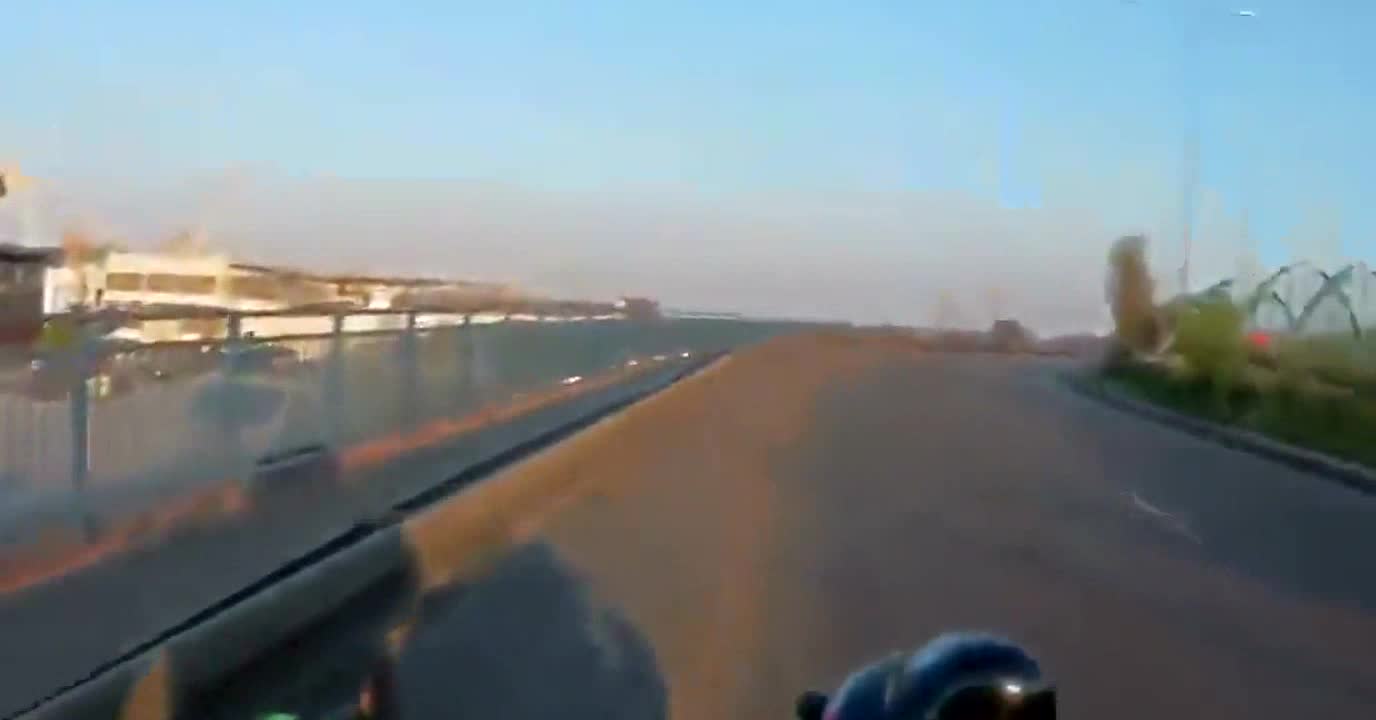 Motorcyclist suddenly lost his riding buddy