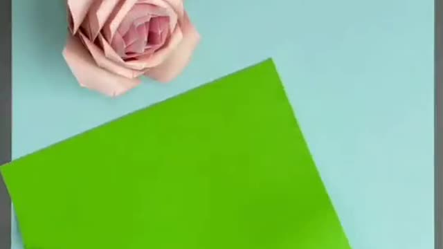 make flower crafts from origami paper