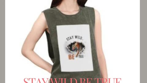 💯❤️👏😍... It's the STAY WILD BE TRUE Unisex Stonewash Tank Top 💯❤️👏😍...