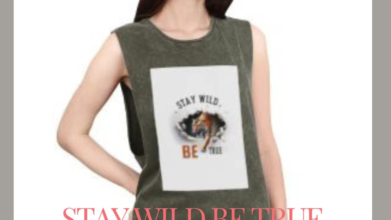 💯❤️👏😍... It's the STAY WILD BE TRUE Unisex Stonewash Tank Top 💯❤️👏😍...