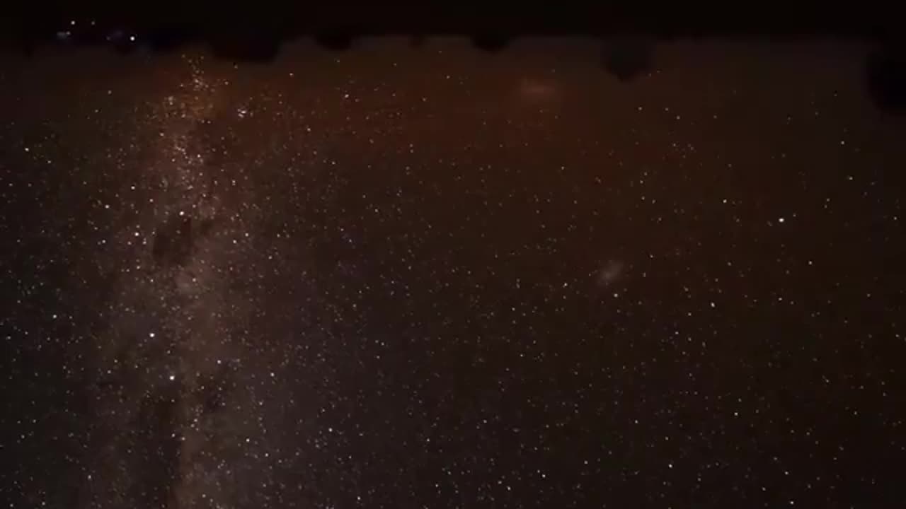 A full rotation of the Earth visualised by stabilising the sky over a 24 hour period.