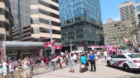 Toronto freedom march footage, August 28, 2021