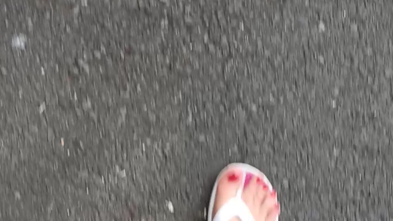 Feet on the road