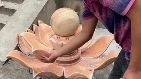 Beautyful hand made wood flower