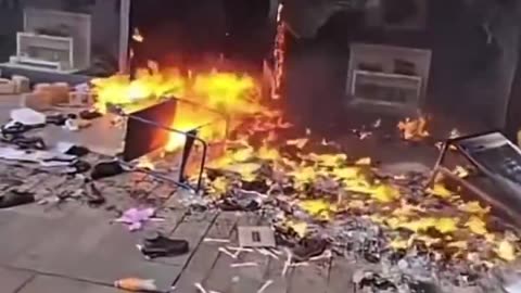 Chain Store SET ON FIRE in the UK