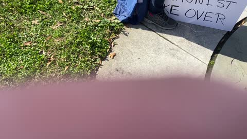 Trump supporters saying on Freedom Plaza Washington DC