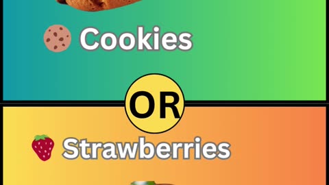 Would You Rather: Sweet Treats vs. Healthy Eats! 🍩 vs 🥗"