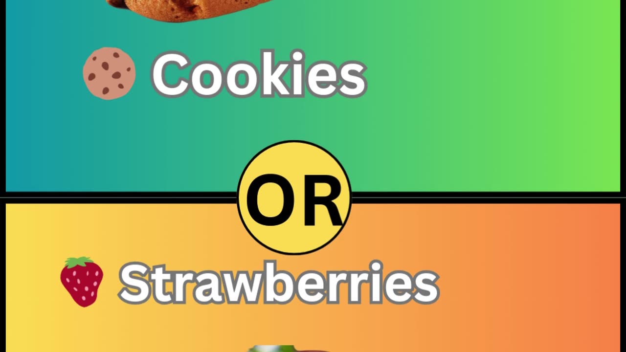 Would You Rather: Sweet Treats vs. Healthy Eats! 🍩 vs 🥗"