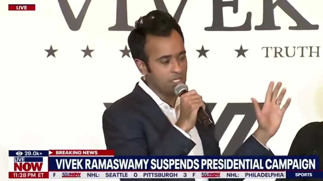 MAJOR: Vivek Ramaswamy Drops Out And Puts All Of His Support Behind Trump