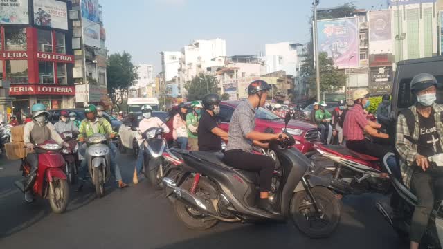 Roundabout in Ho Chi Minh City