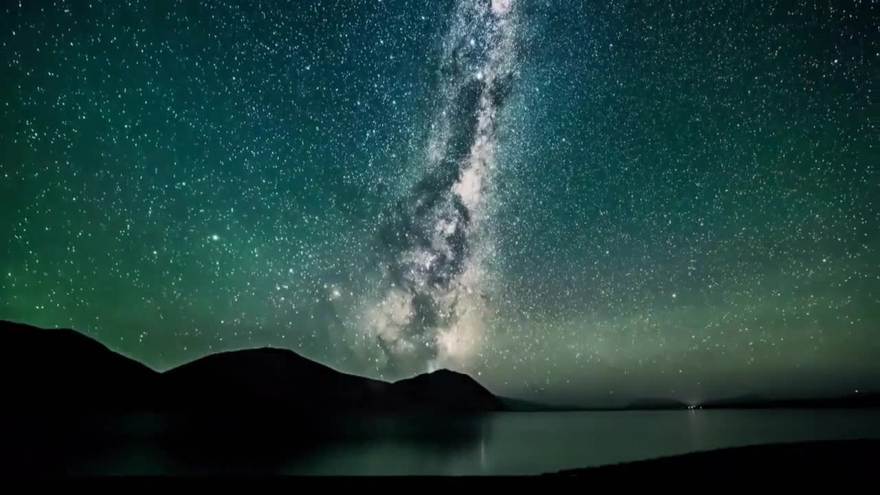 Milky Way Glowing At Night, LANDSCAPE