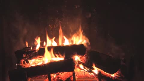 3 hour wood fire video - Turn TV into fire place