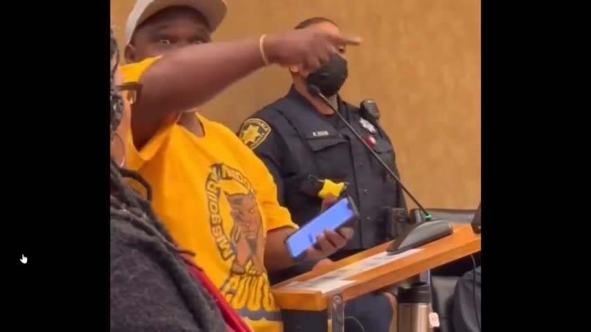White pill from election board meeting in Harris County, Texas