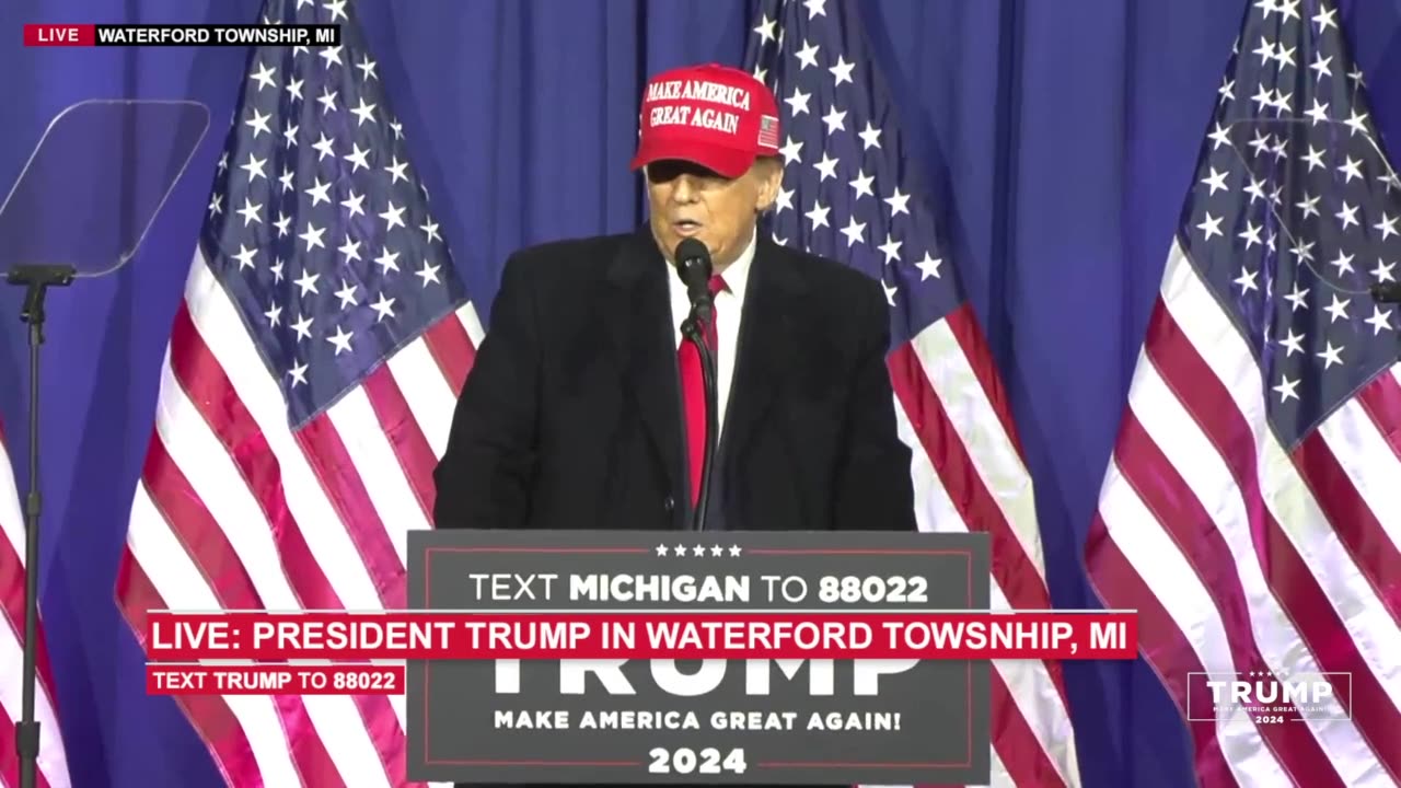 Trump Rally in Waterford Michigan - February 17, 2024