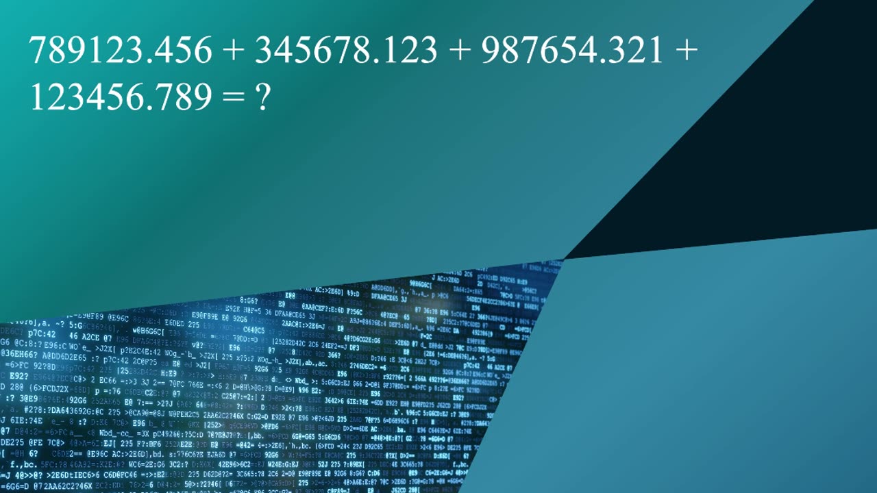 Put your mental math to test - Addition - Challenge - 10