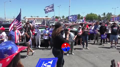 #HUGE #Trump Car Rally | God bless the people of California