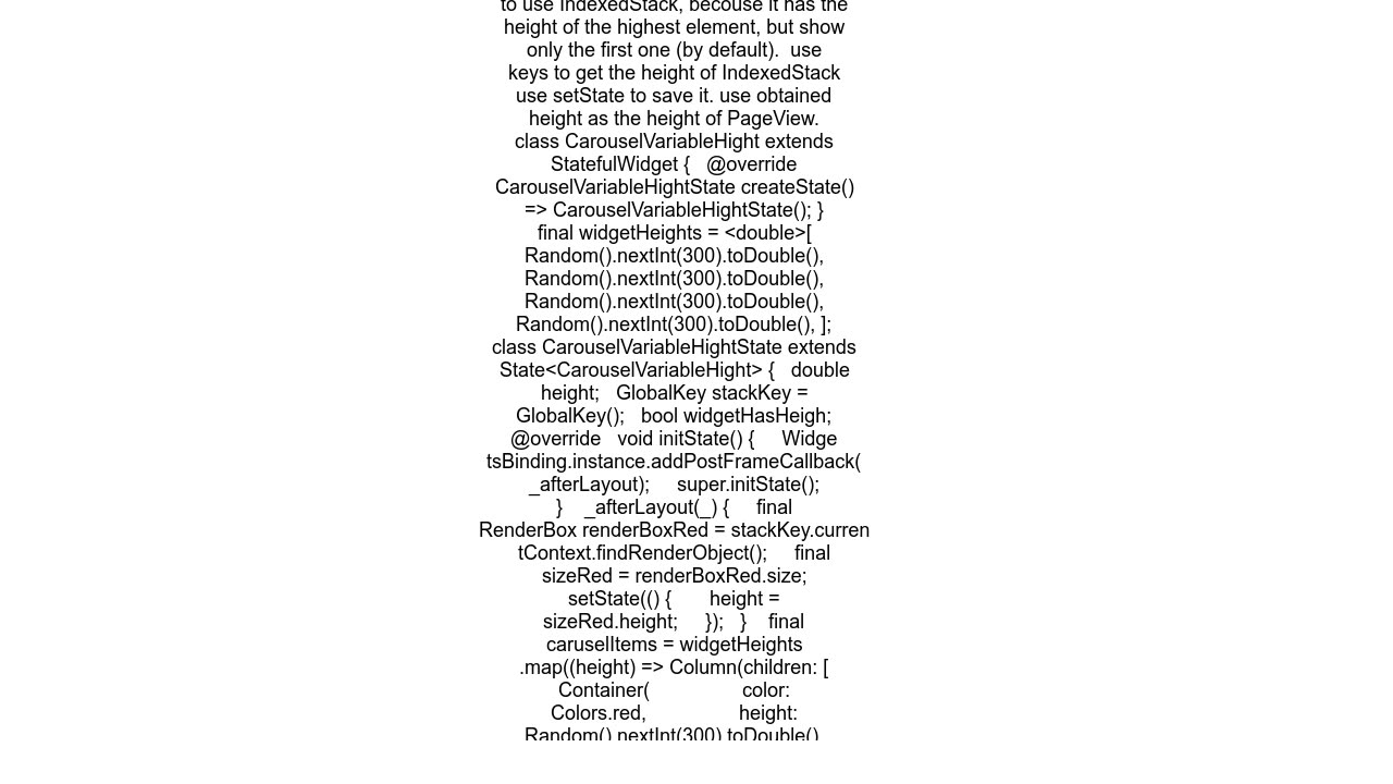 Flutter adjust height of PageViewHorizontal ListView based on current child
