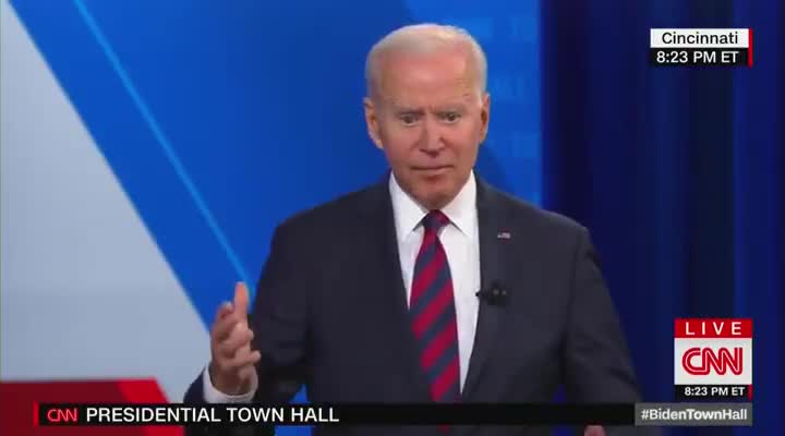 Biden's incoherent jumble jamble during town hall meeting on CNN