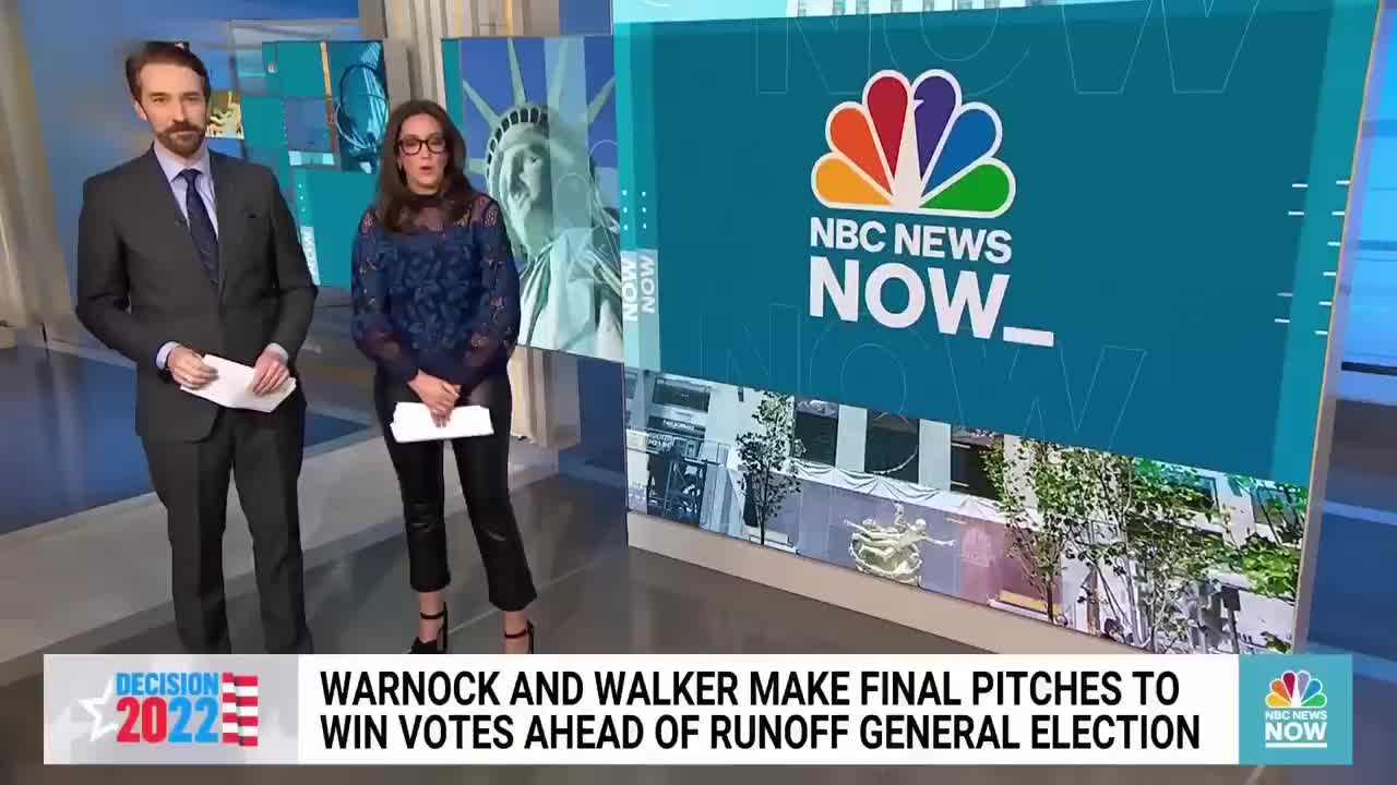WARNOCK AND WALKER MAKE FINAL PITCHES TO WIN VOTES AHEAD OF RUNOFF GENERAL ELECTION