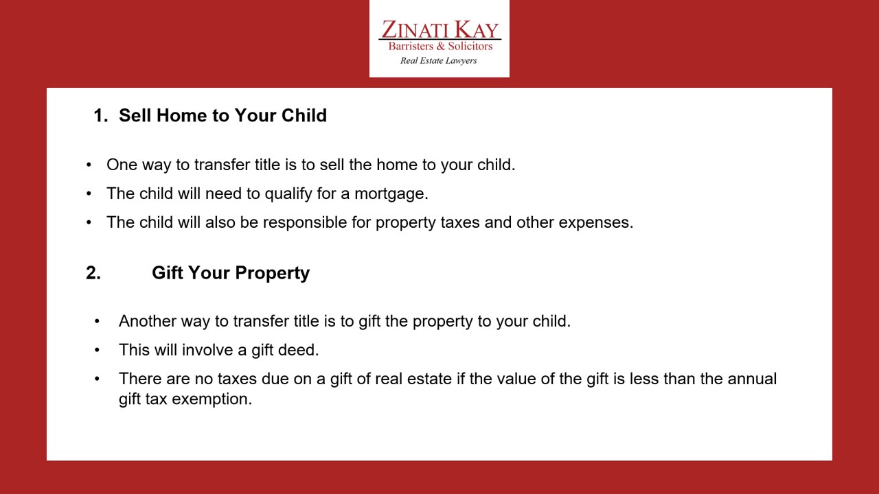 How to Transfer Real Estate Title from Parent to Child