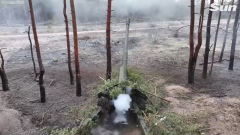 Russian soldiers fire lethal Howitzer guns at Ukrainian targets