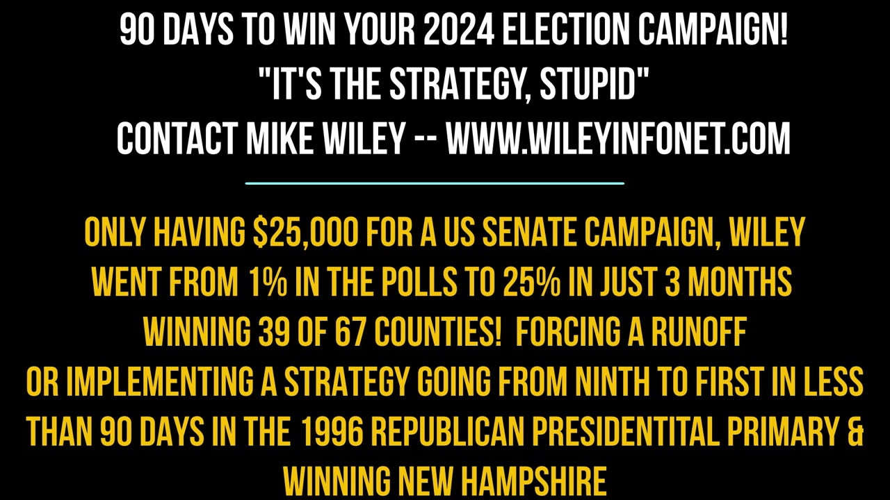 Why you need Mike Wiley to win in 2024