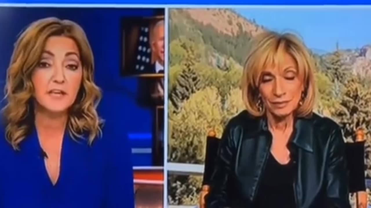 Caption this: Andrea Mitchell is trying the same cocktail of Xanax as Biden did.