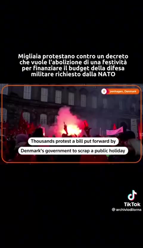 🇩🇰DENMARK - The government has cancelled a Christian holiday and is sending the money to NATO instead. They didn’t bother asking citizens. They think citizens matter anymore.