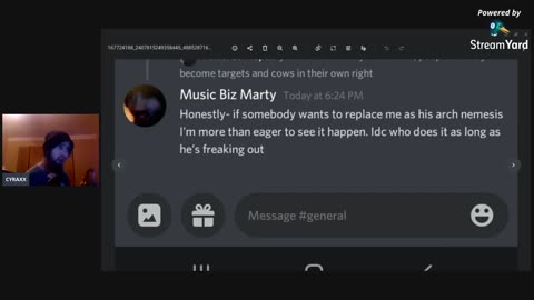 [Cyraxx Youtube 2021-4-1] Proof MUSIC BIZ Marty is Mentally unstable