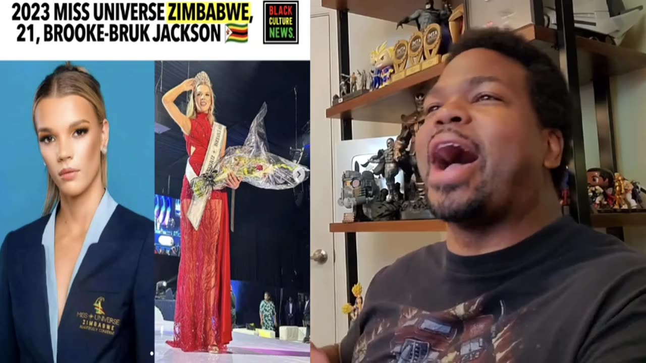 Black People Freak Out!! White Woman Wins Miss Zimbabwe. 😂😆🤭