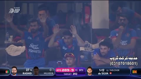 Heart break 💔 for Afghanistan in Asia cup 6ODI