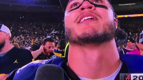 Michigan's Blake Corum Sent His Team to the National Championship, Thanks God After the Game