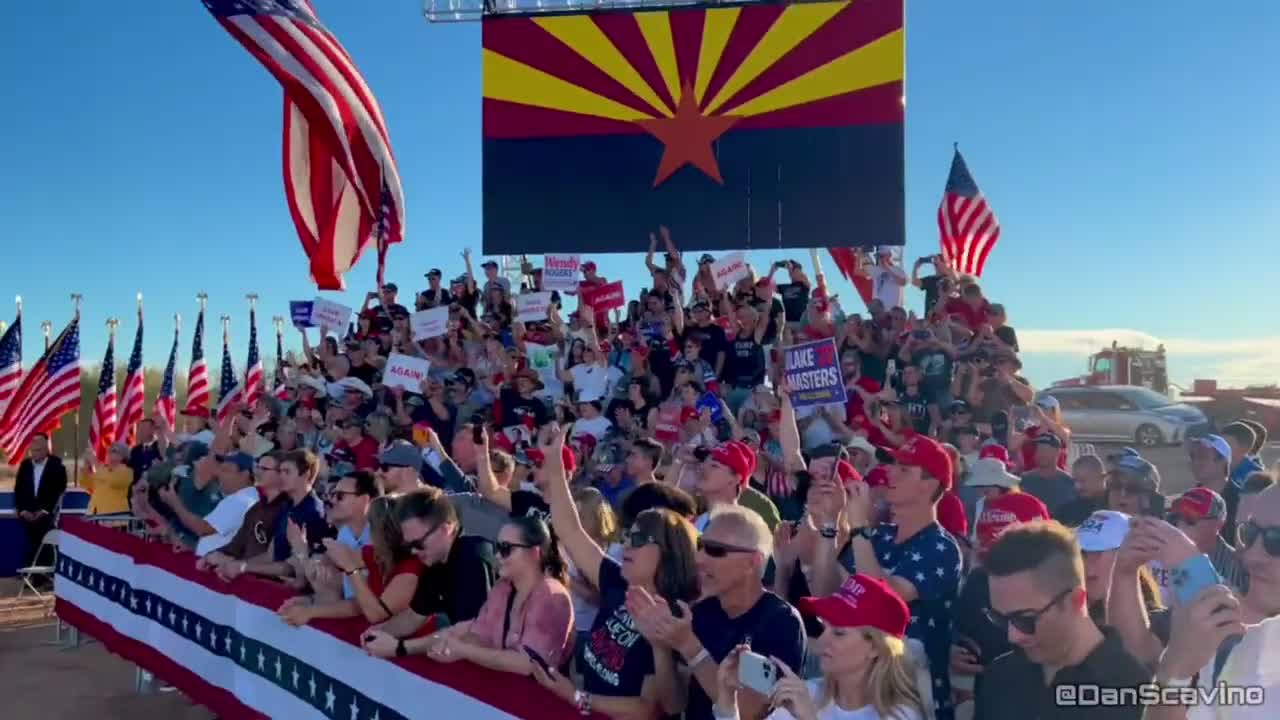 Dan Scavino Post: HAPPENING NOW in Mesa, Arizona