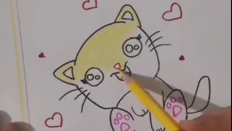 CUTE CAT EASY DRAWINGS STEP BY STEP