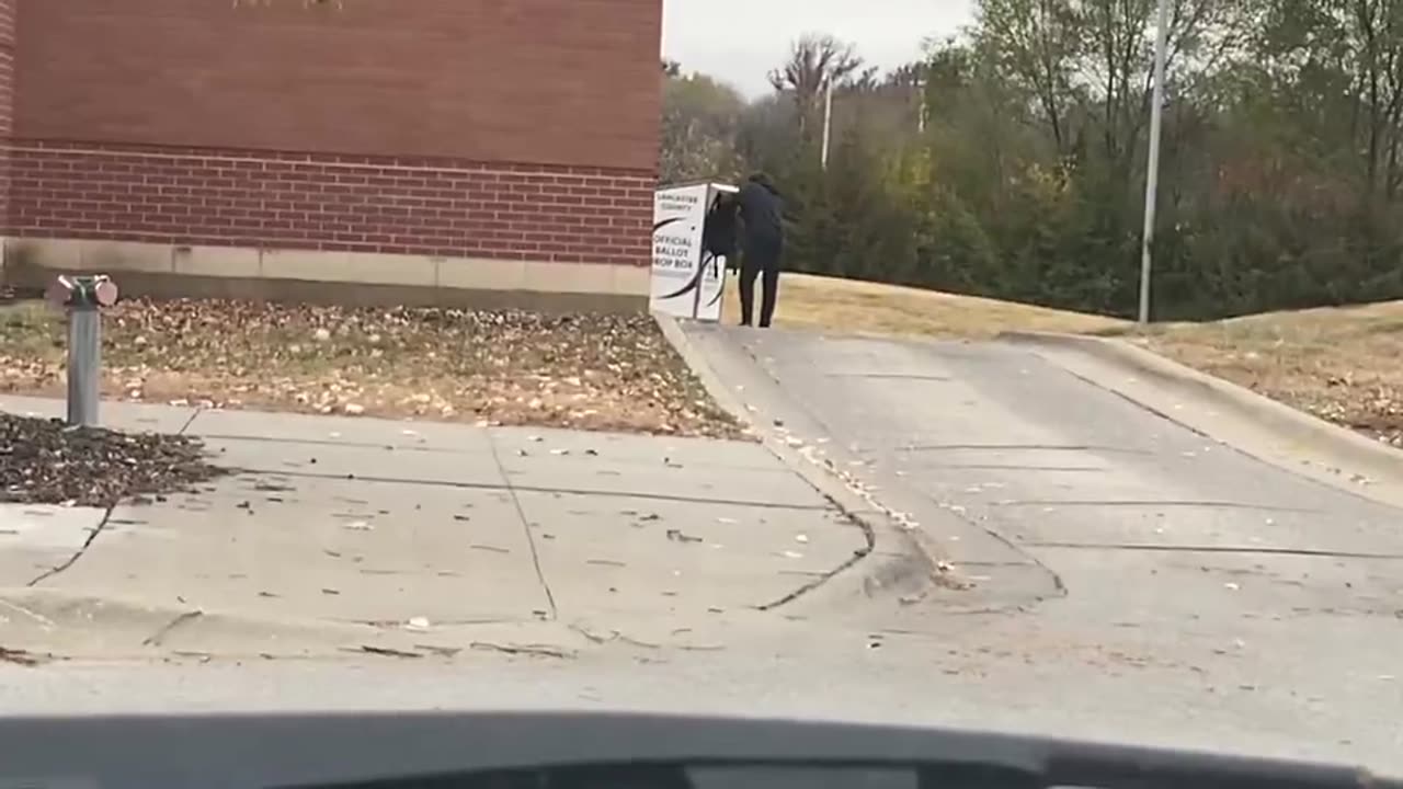 Ballot Mule Busted on Camera Unloading at Ballot Box - Lincoln, Nebraska