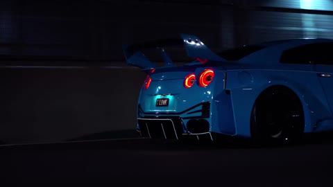 Nissan GTR R35 videography and raw engine sound and cutoff ASMR