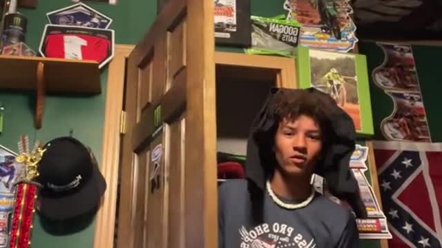 My mom wondering what all the noise is at 3am: