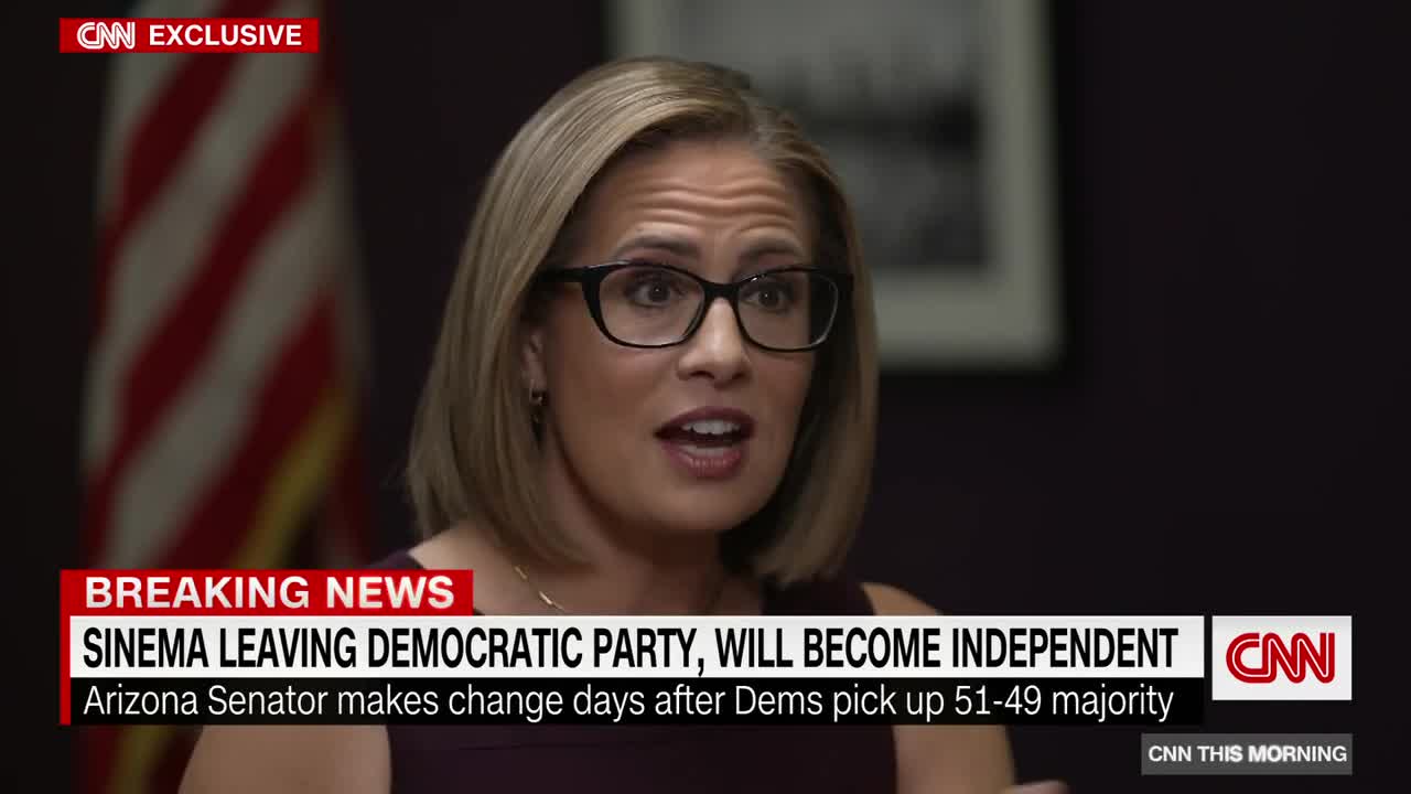 Sinema tells CNN why she's leaving the Democratic party